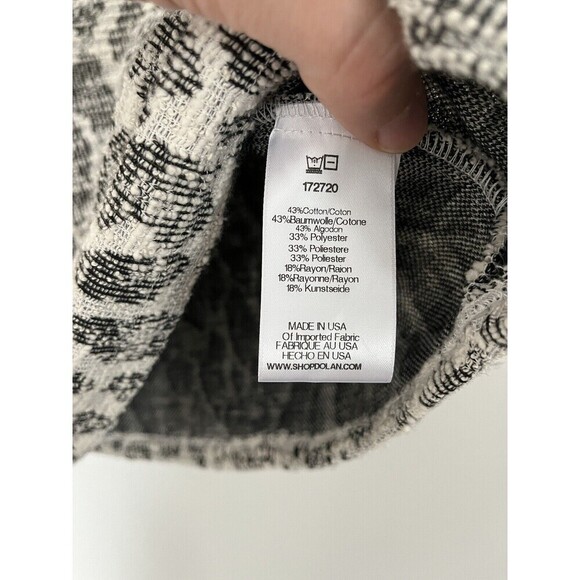 Dolan Anthropologie NWT $88 Animal Leopard Print Tapestry Assym Top Medium M USA - Picture 4 of 5